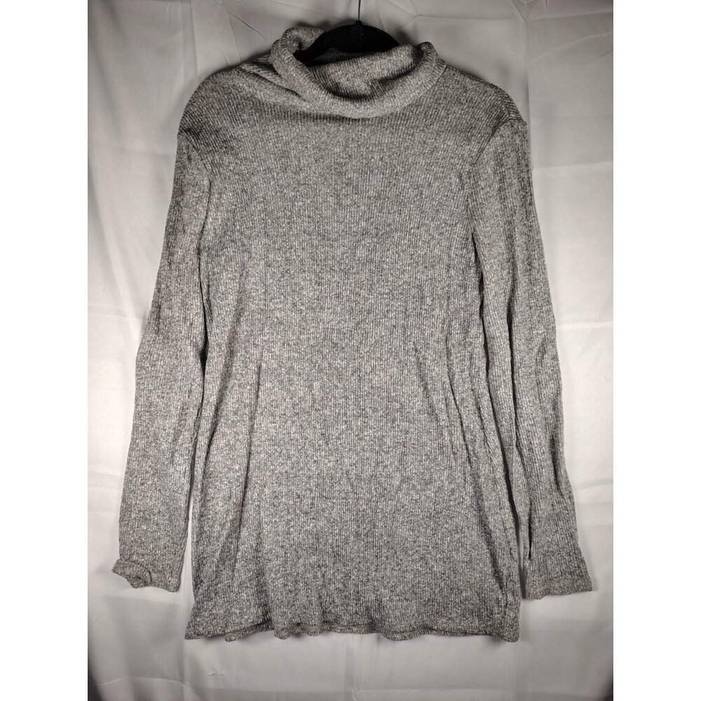 White House Black Market Ladies Gray Cowl Neck Sweater - Size M